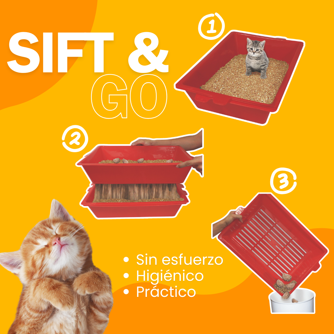 Sift & Go - Sistema Inteligente de Limpieza para Arenero de Gatos