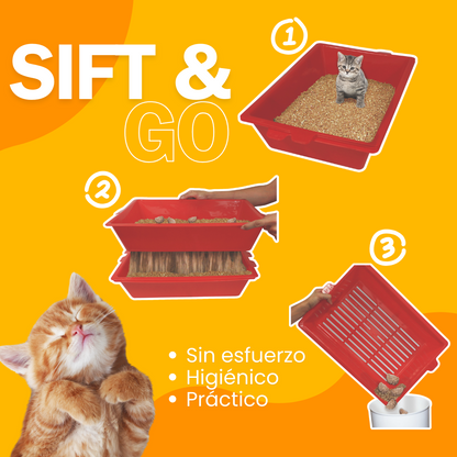 Sift & Go - Sistema Inteligente de Limpieza para Arenero de Gatos